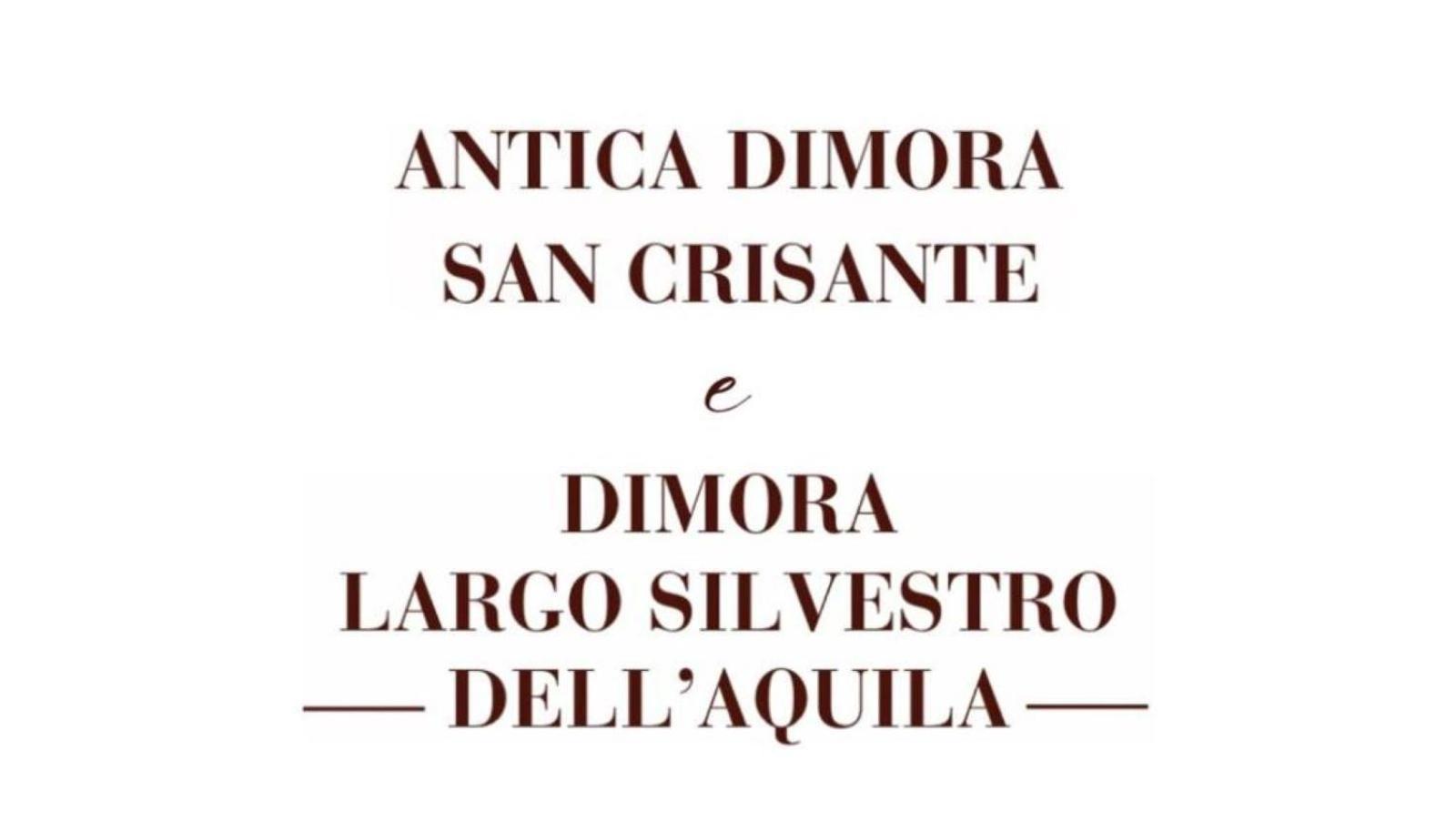 Antica Dimora San Crisante - Centro Storico Apartamento LʼAquila Exterior foto